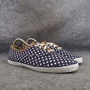 Keds Shoes Womens 8 Sneakers Casual Active Fashion Comfort Polka Dot Blue White